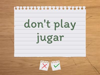 negative tu  commands