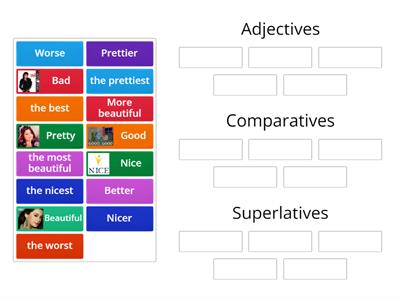 Adjectives, Comparatives, Superlatives