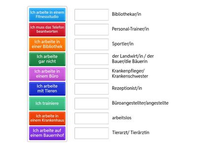 S4 German job description present tense