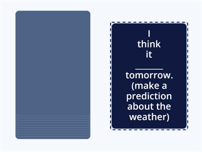 be going to + Infinitive