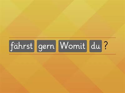 Verkehsrmittel (Wortschatz - Strukturen)