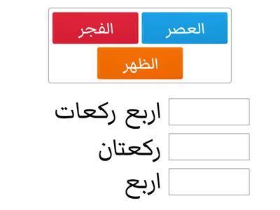 عدد ركعات الصلوات