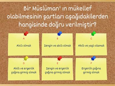 İSLAM' DA İBADET YÜKÜMLÜLÜĞÜ 