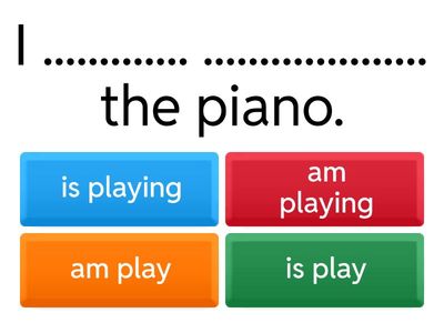 Present continuous všechny osoby