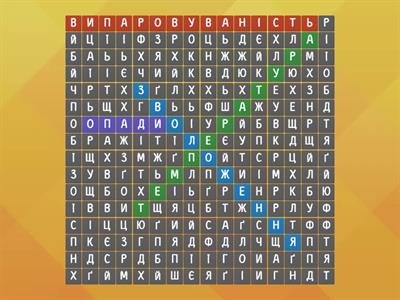 Знайдіть усі складові кліматограми