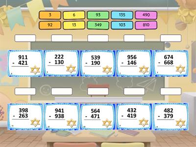 3-Digit Subtraction with Regrouping