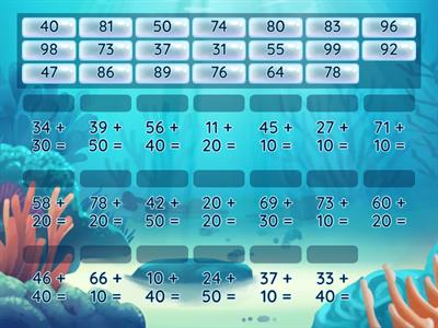 Match Addition up to 100