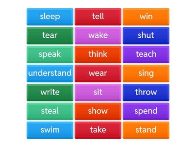 Irregular verbs part 4