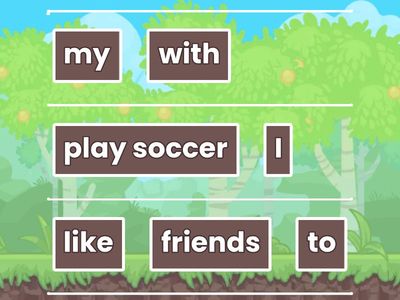 Ordena las oraciones