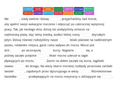 Czytanie ze zrozumieniem - głoski trzech szeregów.