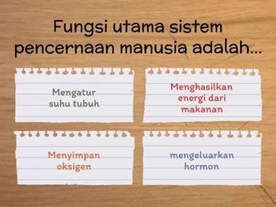 soal sistem pencernaan