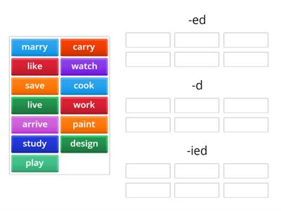 Past Simple regular verbs