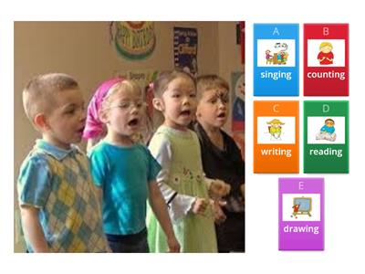 Super Minds Starter, Unit 1, G: Actions at school