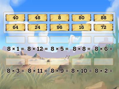 Multiplication 8s