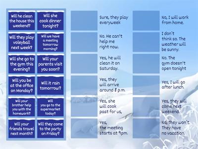 Future questions and answers