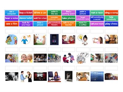 English File Elementary - Verb phrases