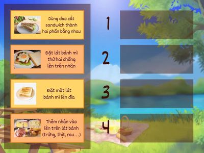 Sắp xếp lại thuật toán làm sandwich