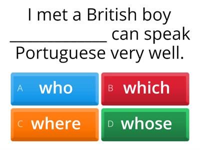 Defining and Non-Defining Relative Clauses 