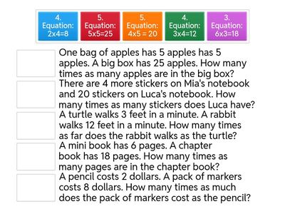 Multiplicative Comparison
