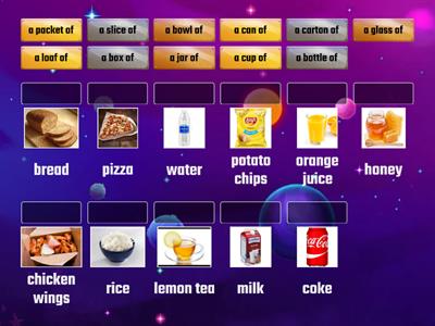 Quantifiers ~Specific for food