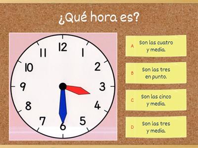 ¿Qué hora es?