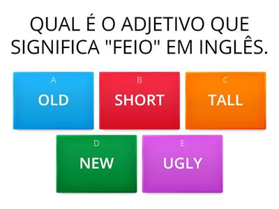 ATIVIDADES DE INGLÊS