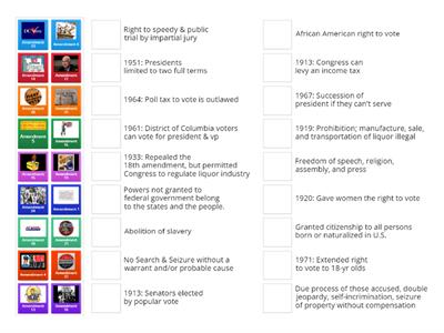 11th Grade EOC Review- Amendments
