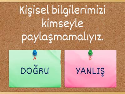 GÜVENLİ İNTERNET KULLANIMI (İLKOKUL)