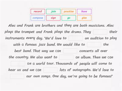 Music collocations