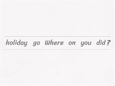 WH questions - Past simple