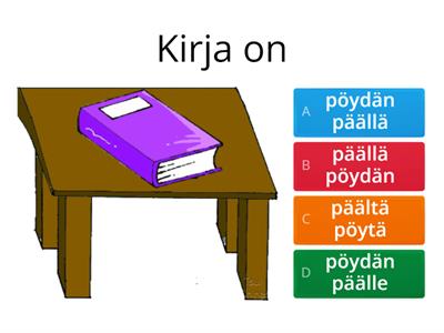 Postpositioita: missä, mistä, mihin