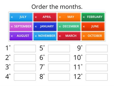 THE MONTHS OF THE YEAR 