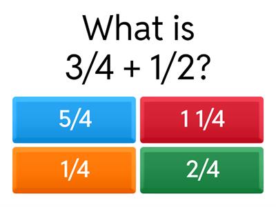 Rational Numbers and Estimation Quiz
