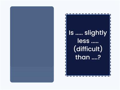 * Comparatives and superlatives