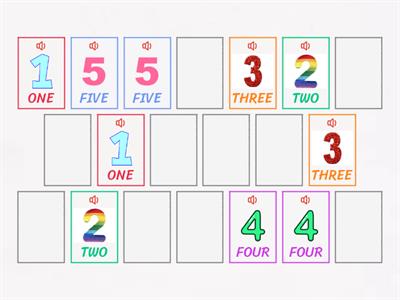 NUMBERS 1-10 MEMORY GAME