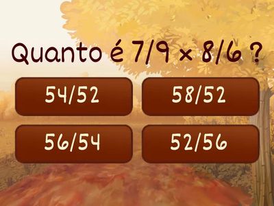 Frações, porcentagens e decimais.