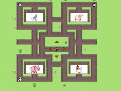 Farm Animals Maze Kids