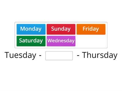 DAYS OF THE WEEK