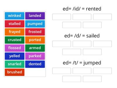 Suffix  ed   