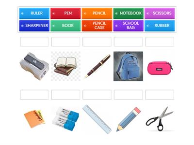 OGGETTI DELLA SCUOLA INGLESE