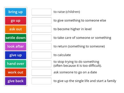 Phrasal verbs