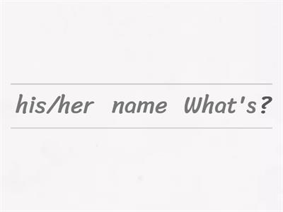 2nde: Reorder words to form questions