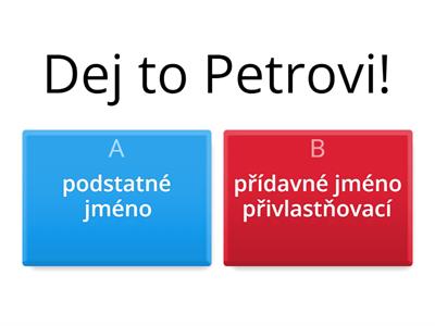 Podstatné nebo přídavné jméno?