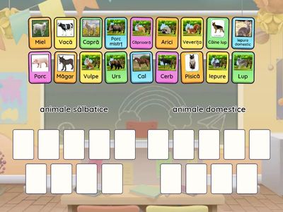 Formează multimi de animale