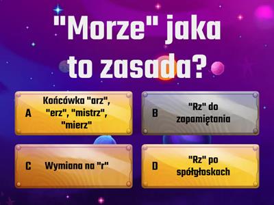 Zasady pisowni "rz" - Jaka to zasada?