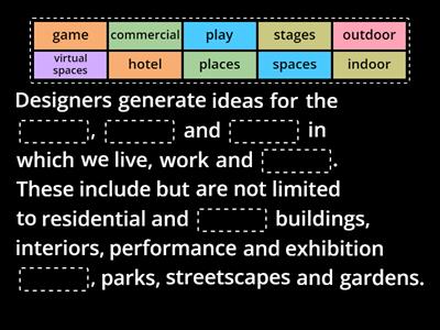 Field of Design Practice: Environments