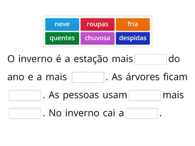 O Inverno - Linguagem e comunicação