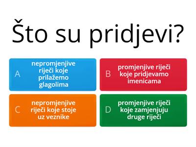 5. PRIDJEVI - teorija, vrste pridjeva