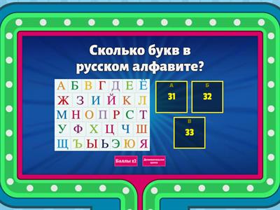  Викторина по русскому языку