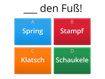 Imperativ für Kinder 1